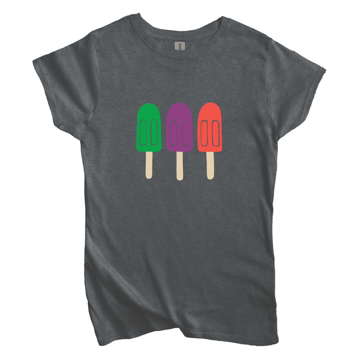 T-Shirt S / Dark Heather Popsicles Women's Tee
