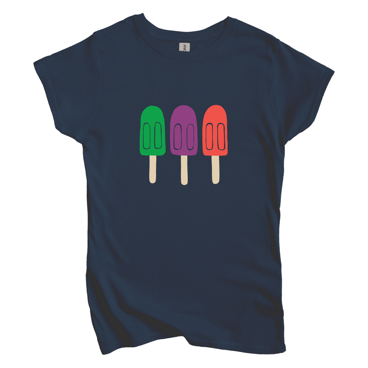 T-Shirt S / Navy Popsicles Women's Tee