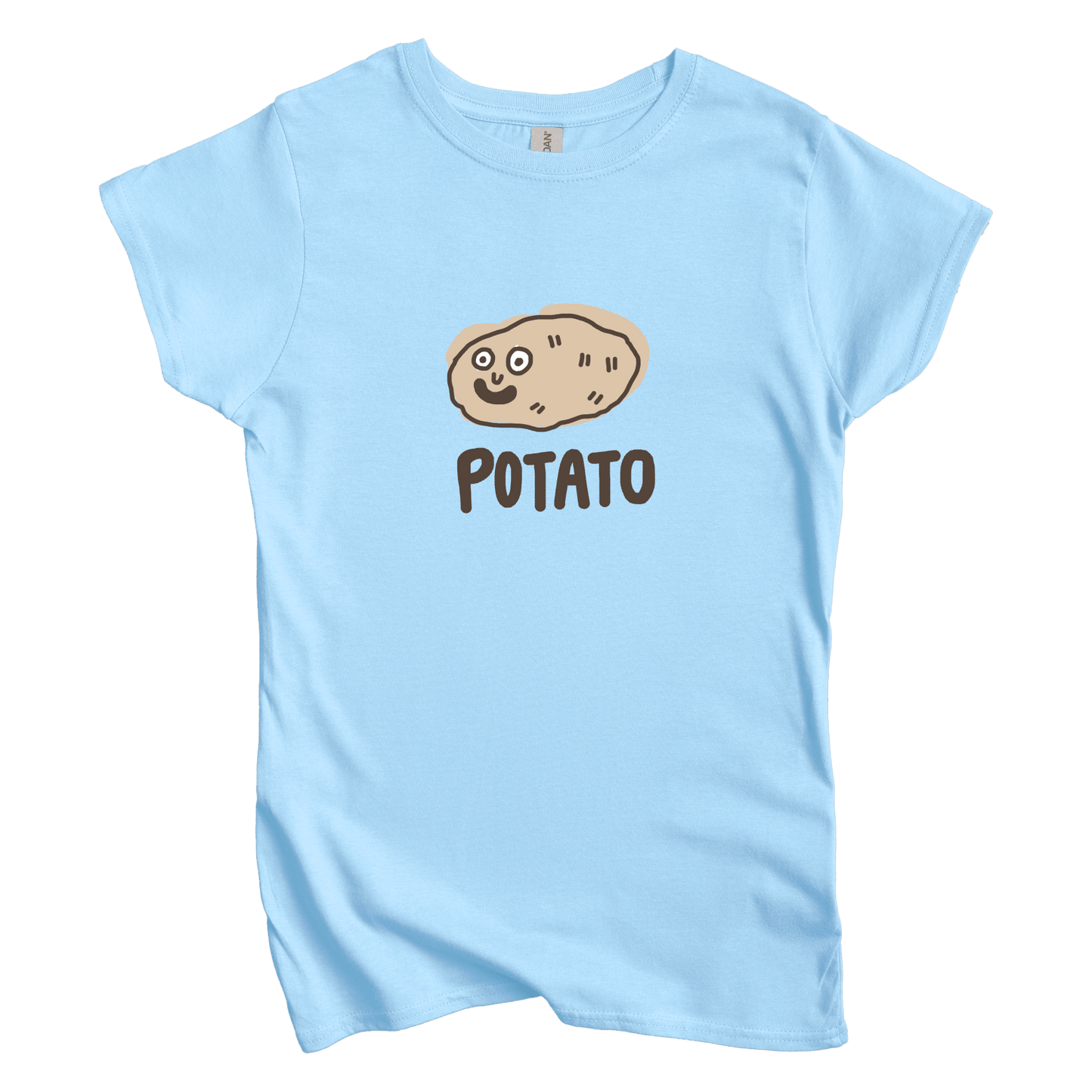 T-Shirt S / Light Blue Potato: Longoland Women's Tee