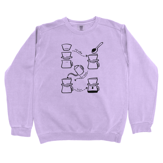 Sweatshirt Orchid / S Pour Over Diagram Sweatshirt