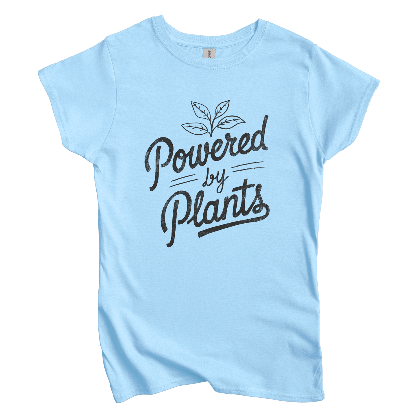T-Shirt S / Light Blue Powered by Plants Women's Tee