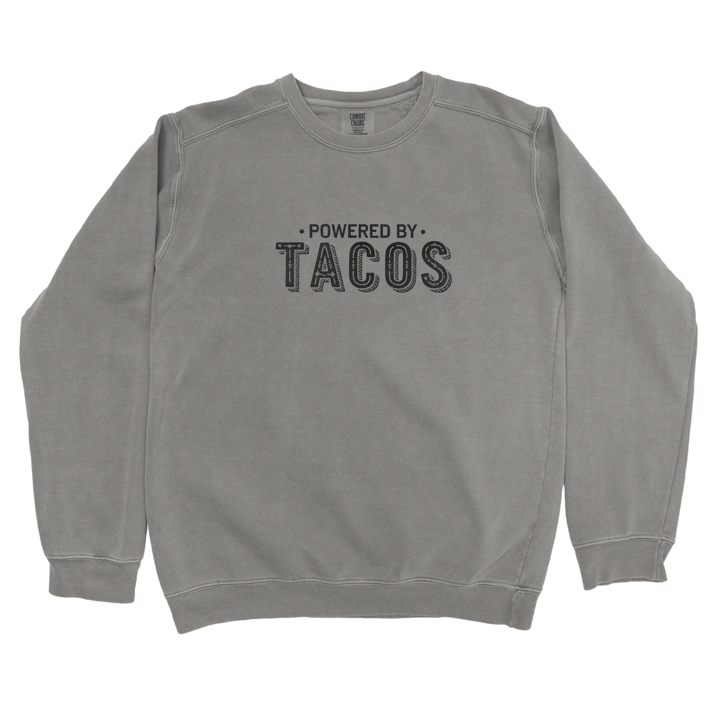 Sweatshirt Grey / S Powered by Tacos Sweatshirt