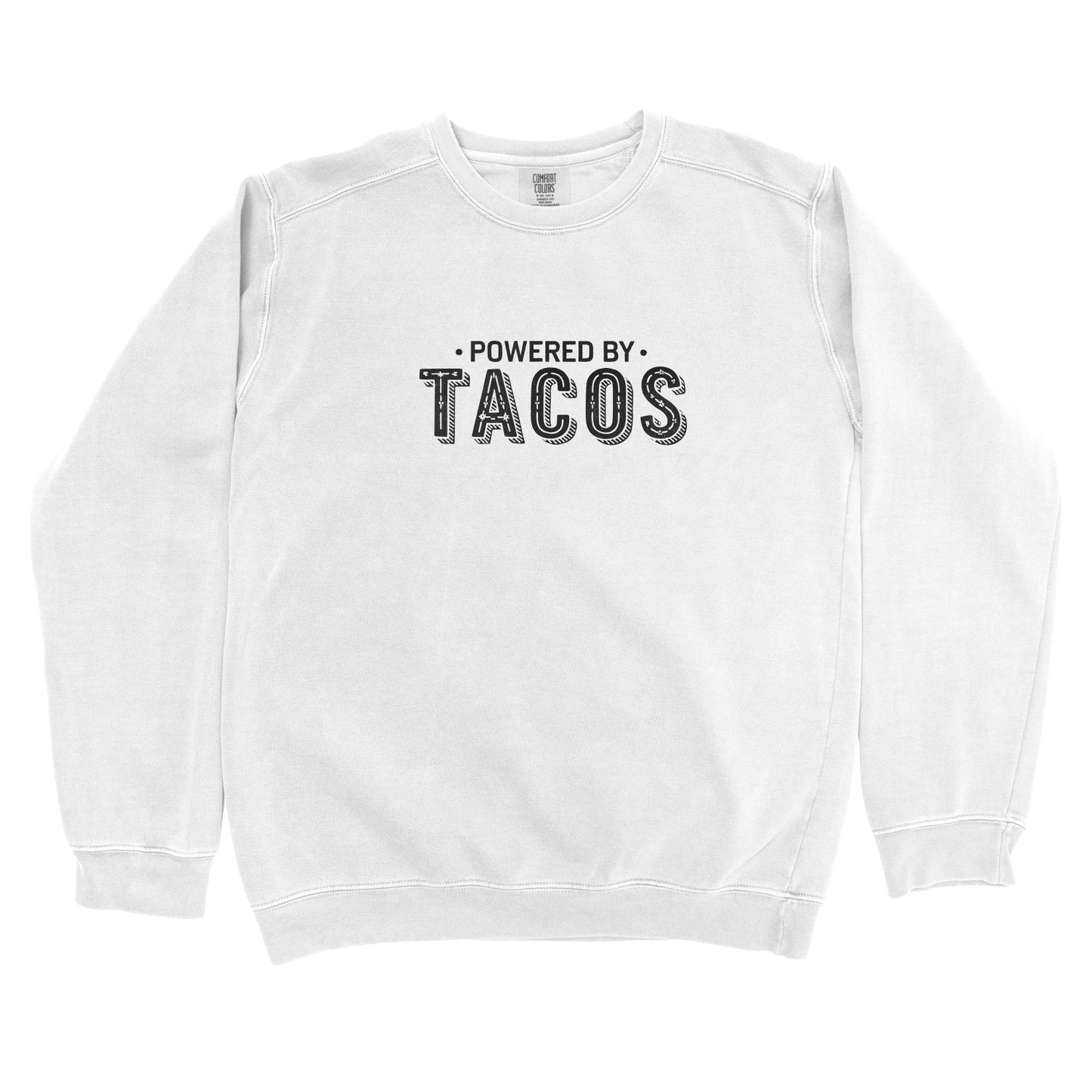Sweatshirt White / S Powered by Tacos Sweatshirt