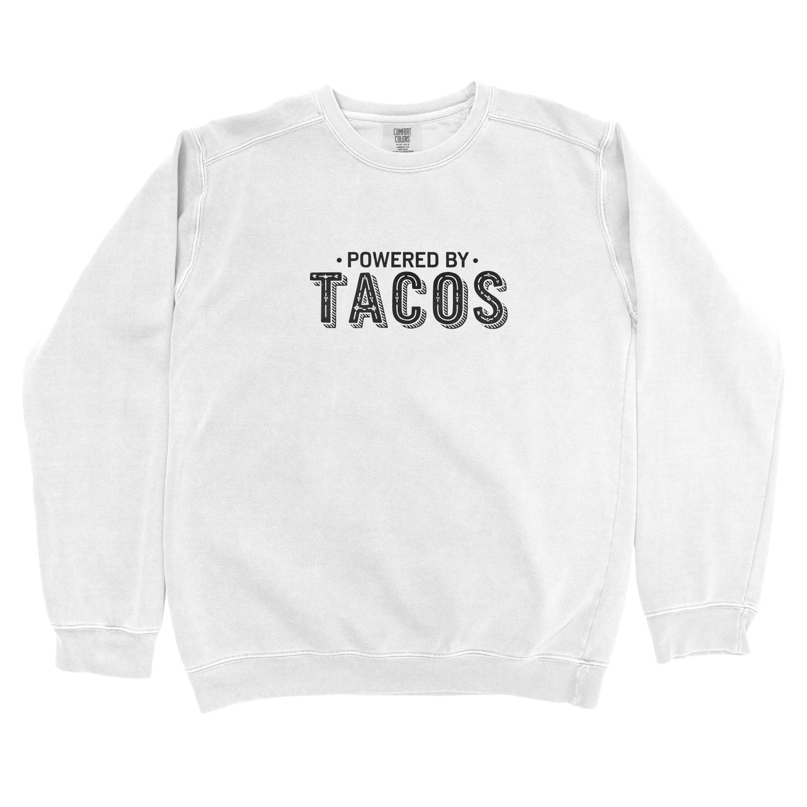Sweatshirt White / S Powered by Tacos Sweatshirt