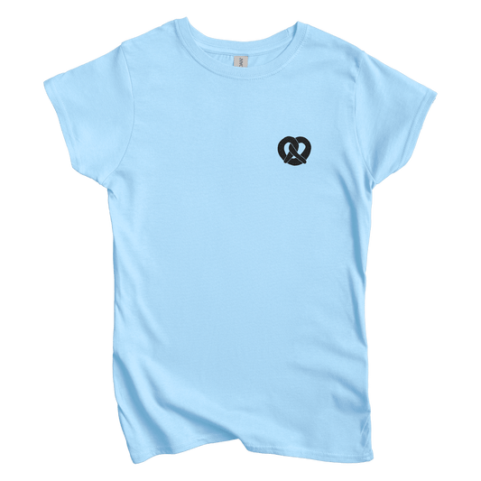 T-Shirts S / Light Blue Pretzel Left Chest Women's Tee