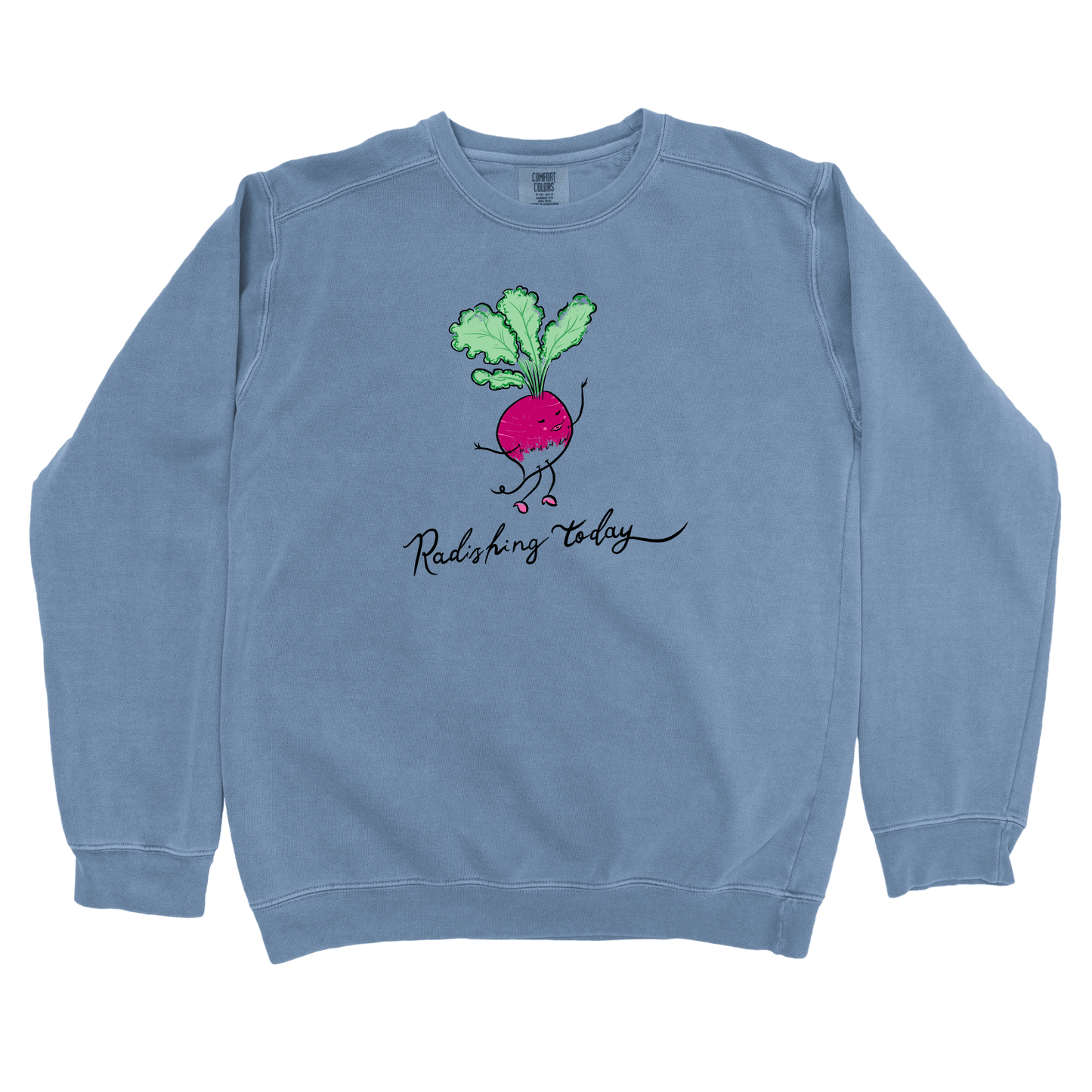 Sweatshirt Blue Jean / S Radishing Today: Micro Barbi Sweatshirt