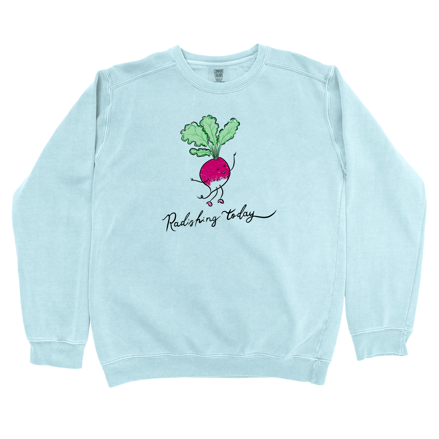 Sweatshirt Chambray / S Radishing Today: Micro Barbi Sweatshirt