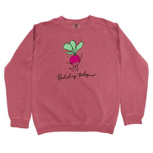 Sweatshirt Crimson / S Radishing Today: Micro Barbi Sweatshirt