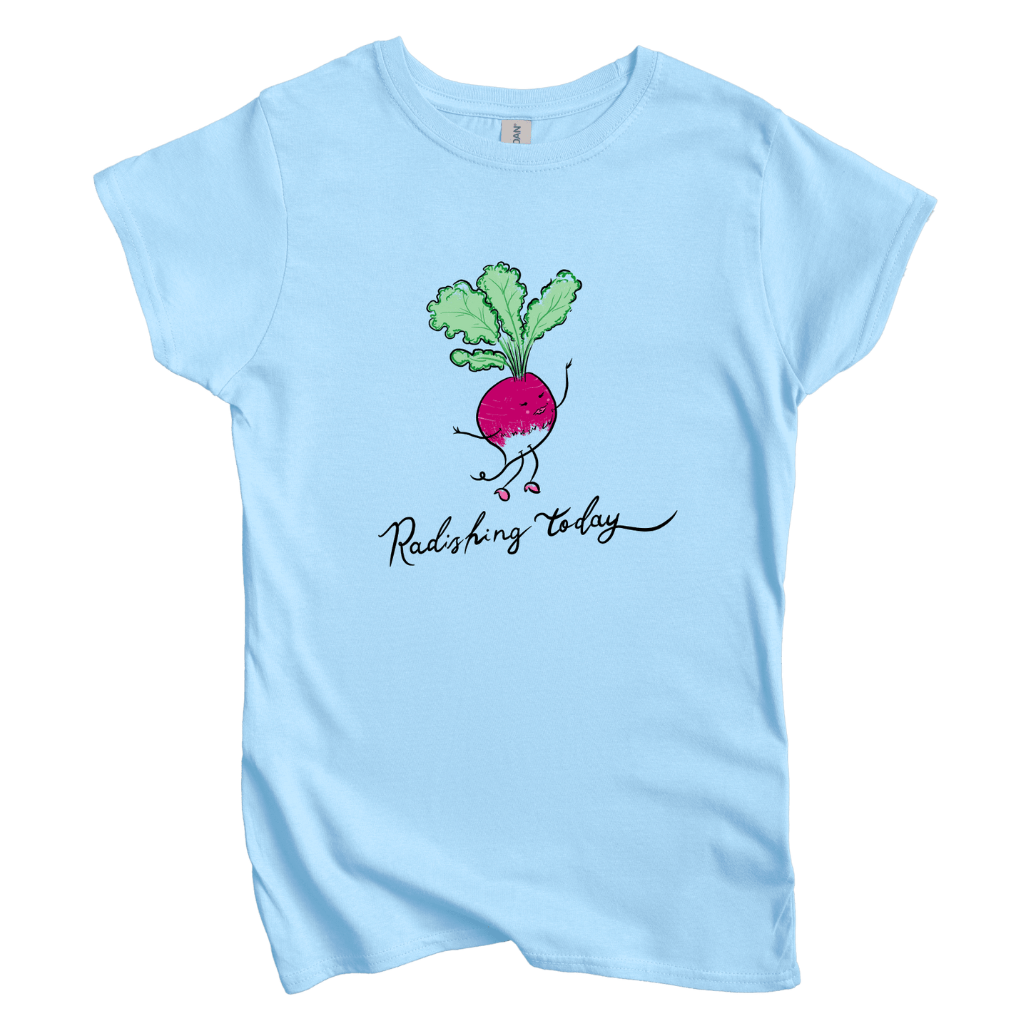 T-Shirt L / Light Blue Radishing Today: Micro Barbi Women's Tee
