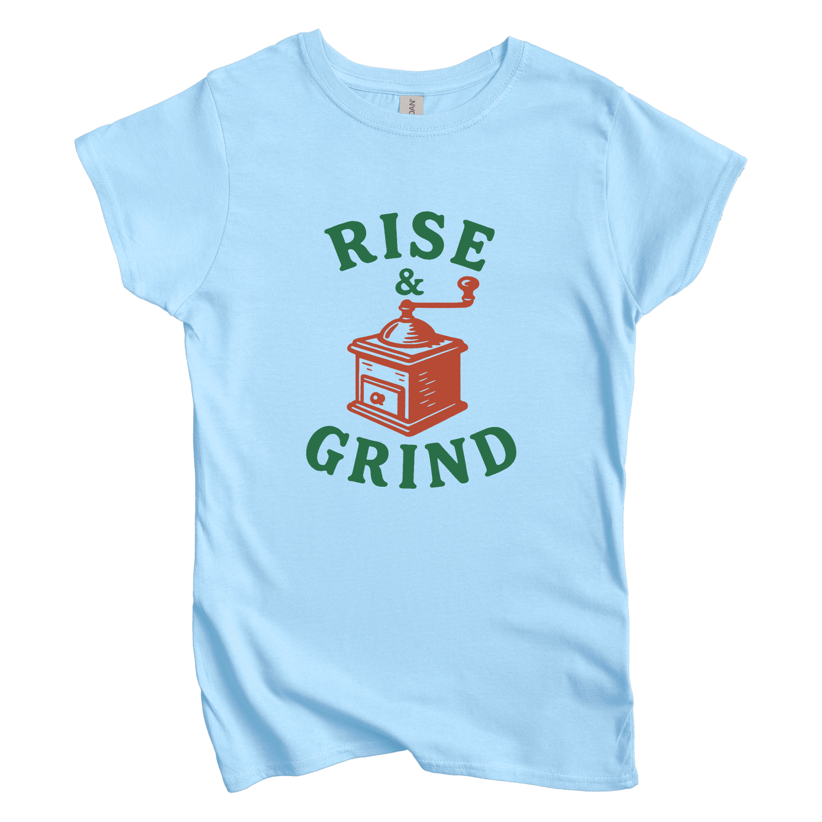 T-Shirt M / Light Blue Rise and Grind Women's Tee