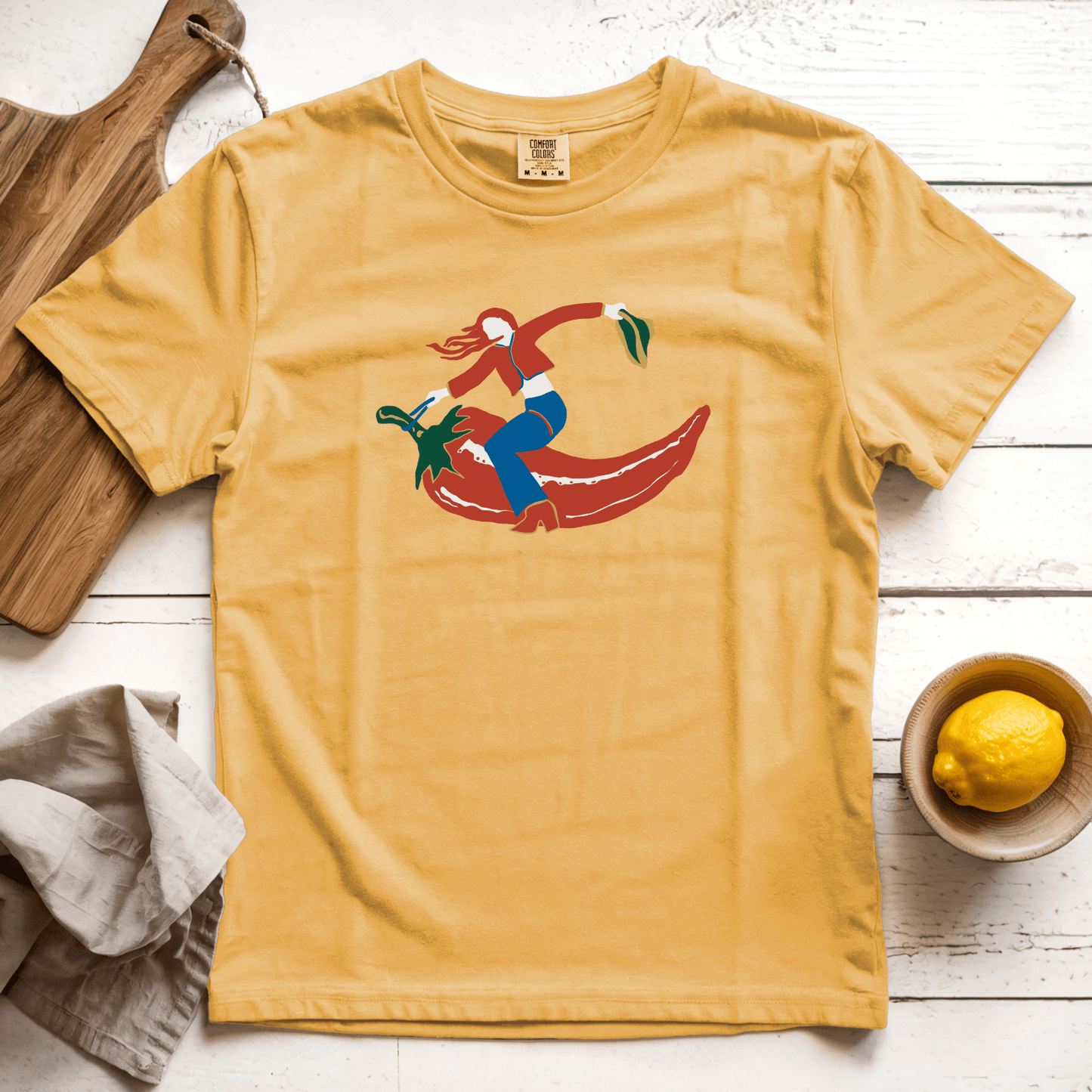 T-Shirt Mustard / S Rodeo Chili