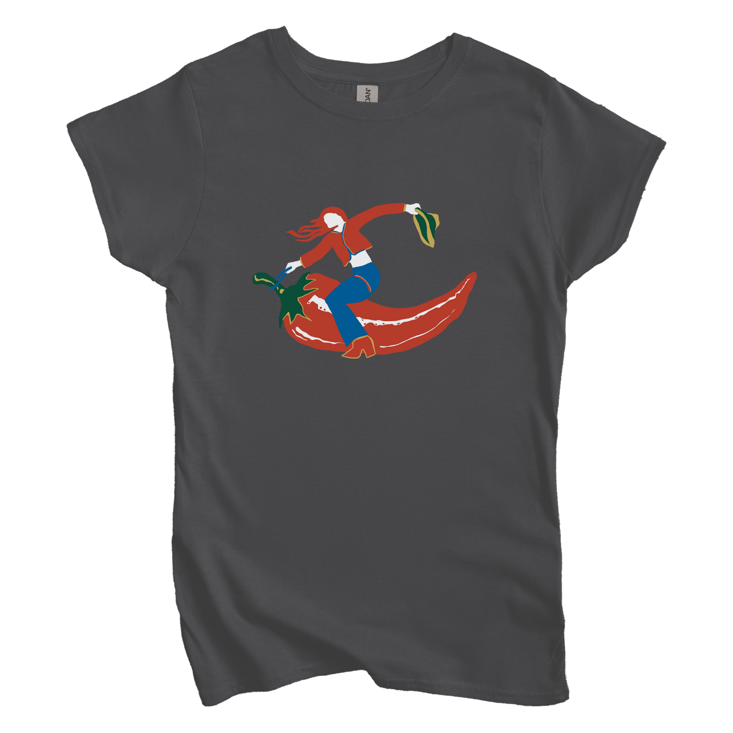 T-Shirt M / Charcoal Rodeo Chili Women's Tee