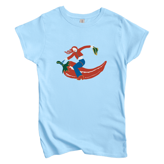 T-Shirt S / Light Blue Rodeo Chili Women's Tee