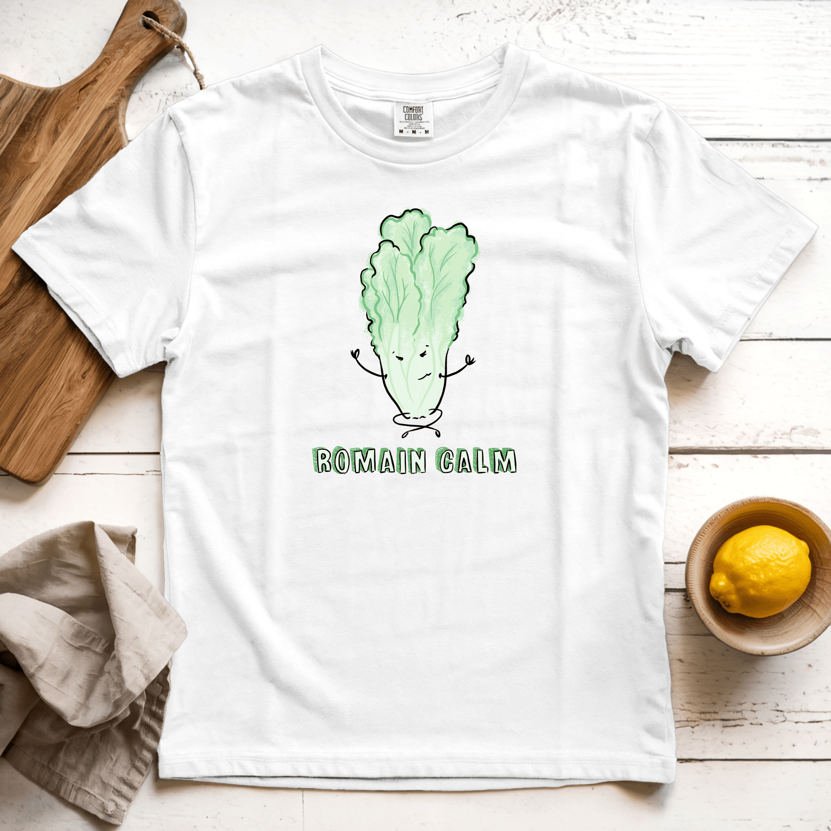 T-Shirt White / S Romaine Calm: Micro Barbi