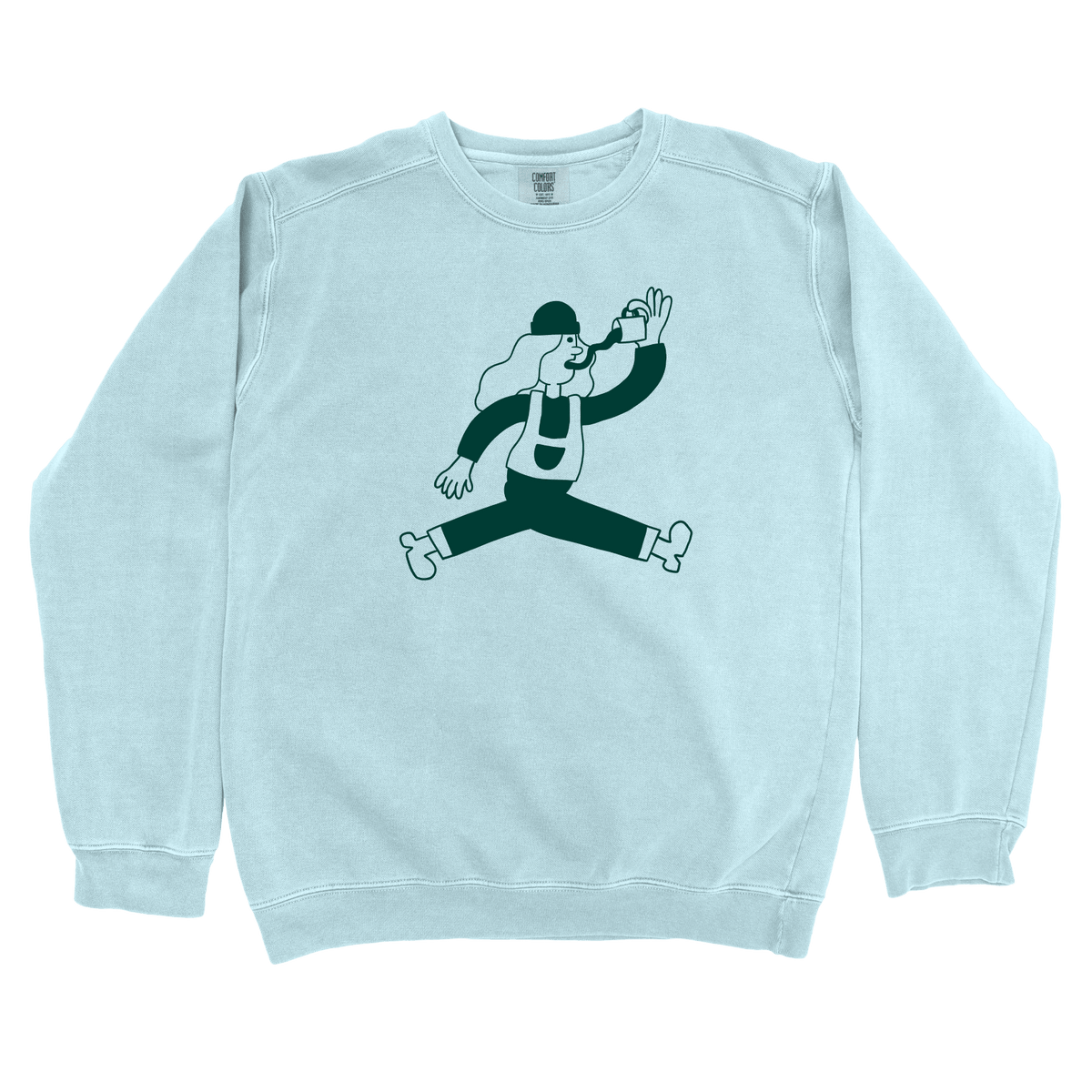 T-Shirts Chambray / S Running on Caffeine: Sae Karepe Sweatshirt