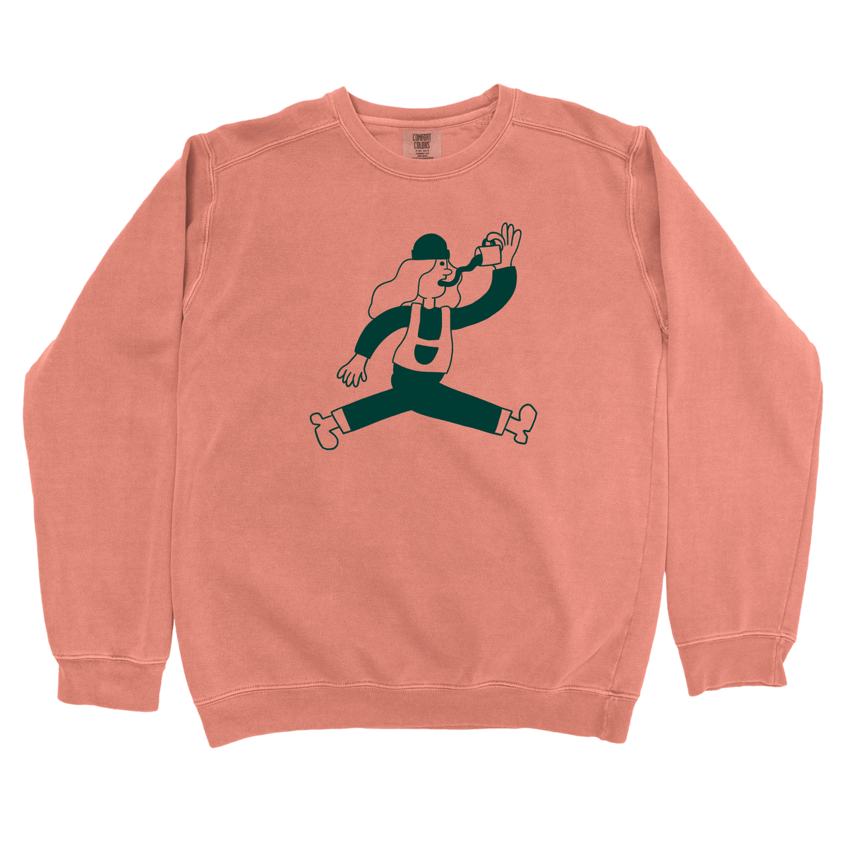 T-Shirts Terracotta / S Running on Caffeine: Sae Karepe Sweatshirt