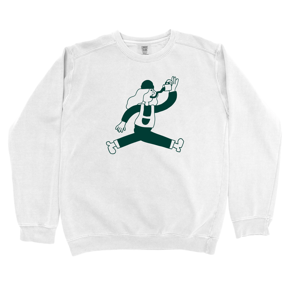 T-Shirts White / S Running on Caffeine: Sae Karepe Sweatshirt