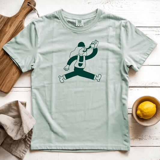 T-Shirts Bay / S Running on Caffeine: Sae Karepe