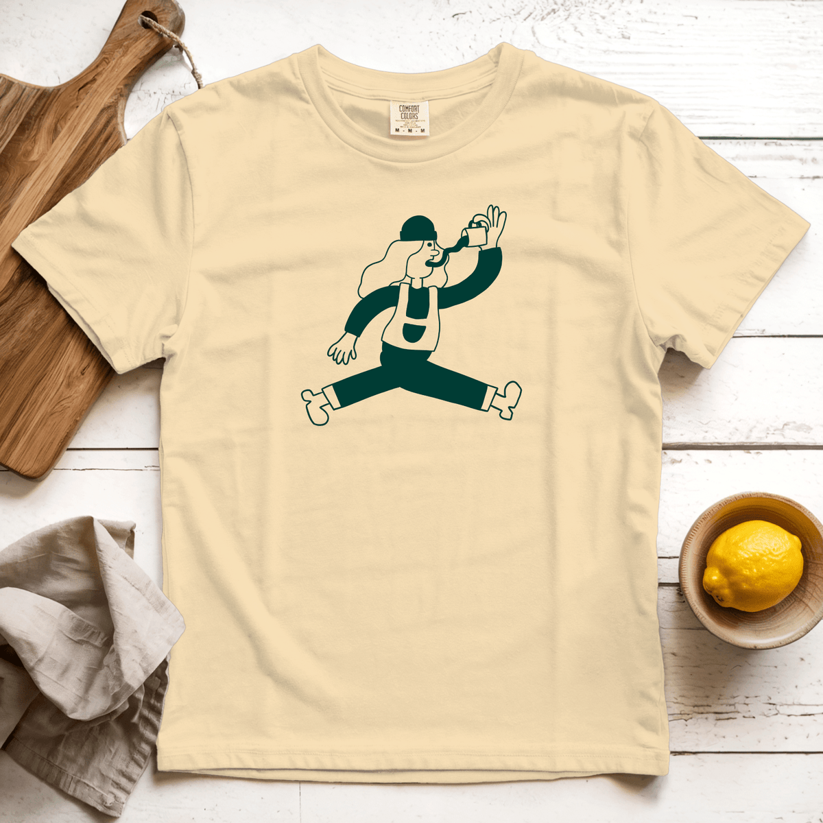 T-Shirts Butter / S Running on Caffeine: Sae Karepe