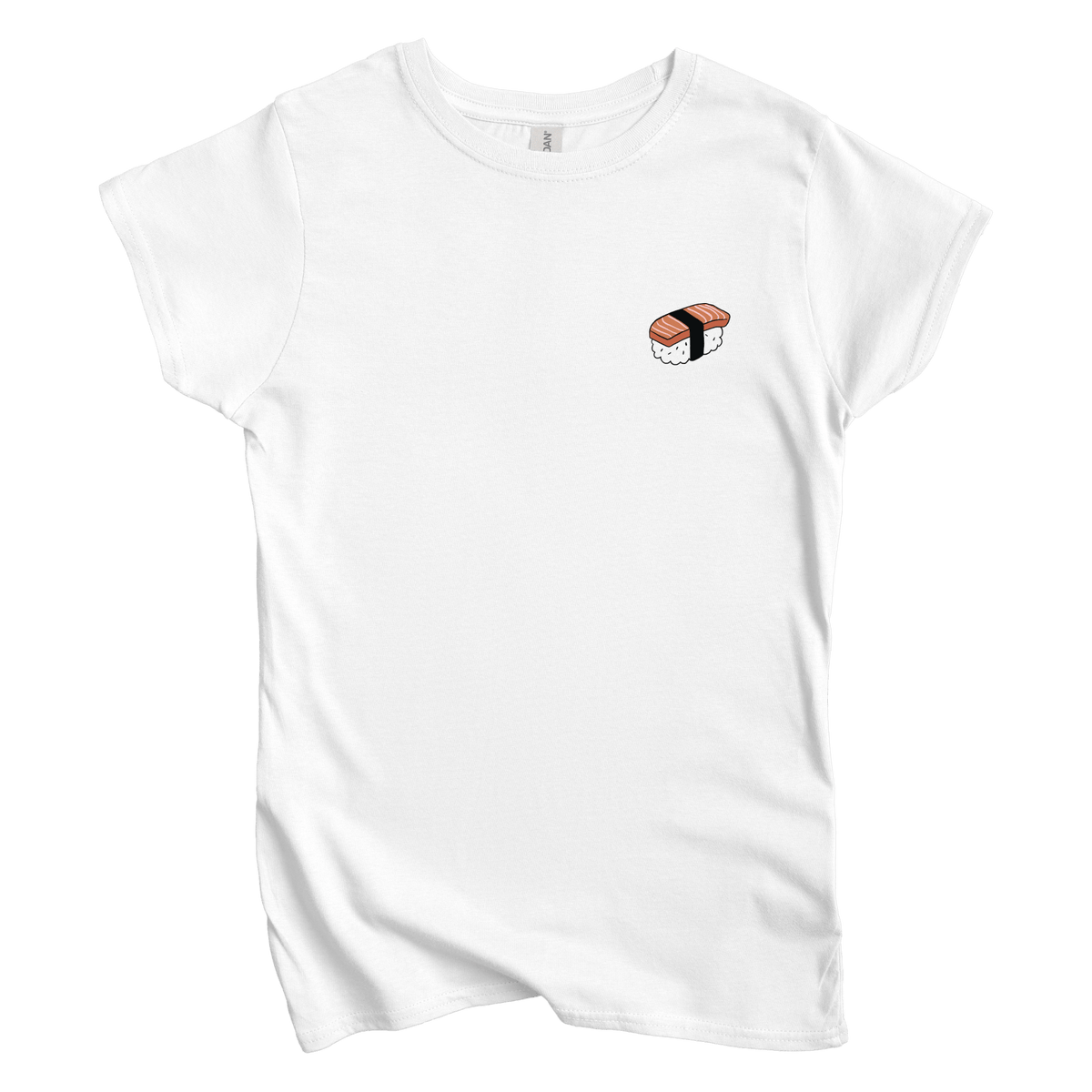 T-Shirt S / White Salmon Nigiri Left Chest Women's Tee