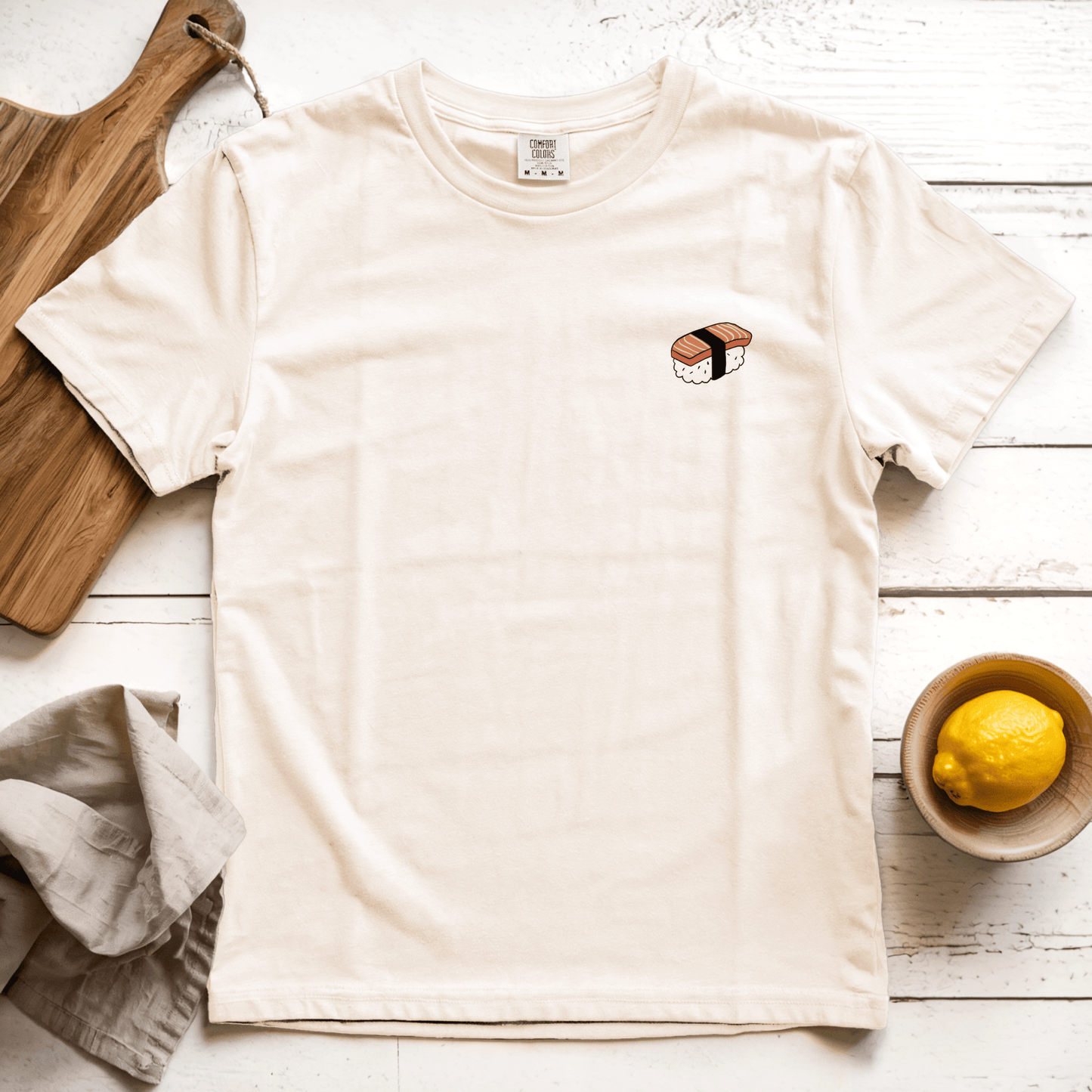 T-Shirts Ivory / S Salmon Nigiri