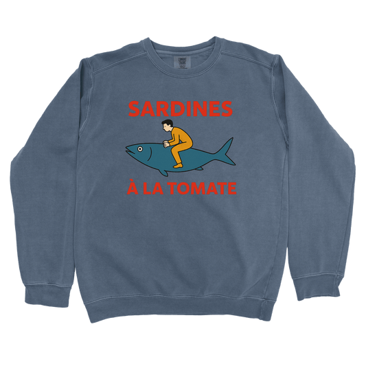 Sweatshirt Denim / S Sardines A La Tomata Sweatshirt