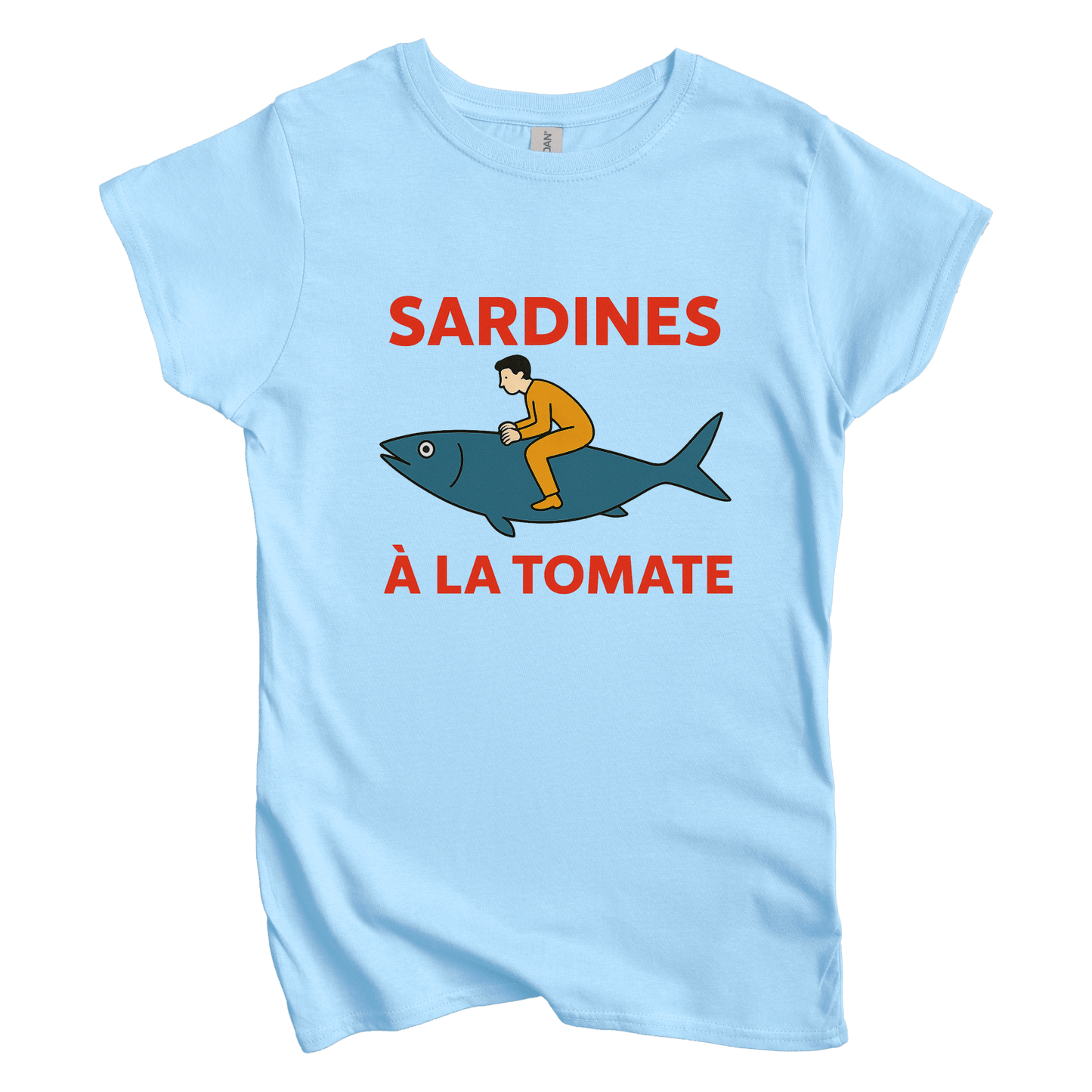 T-Shirt S / Light Blue Sardines A La Tomata Women's Tee