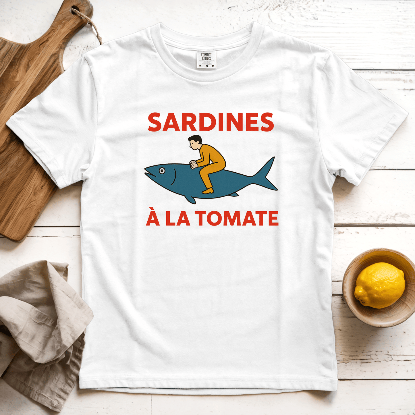 T-Shirt White / S Sardines a la Tomate