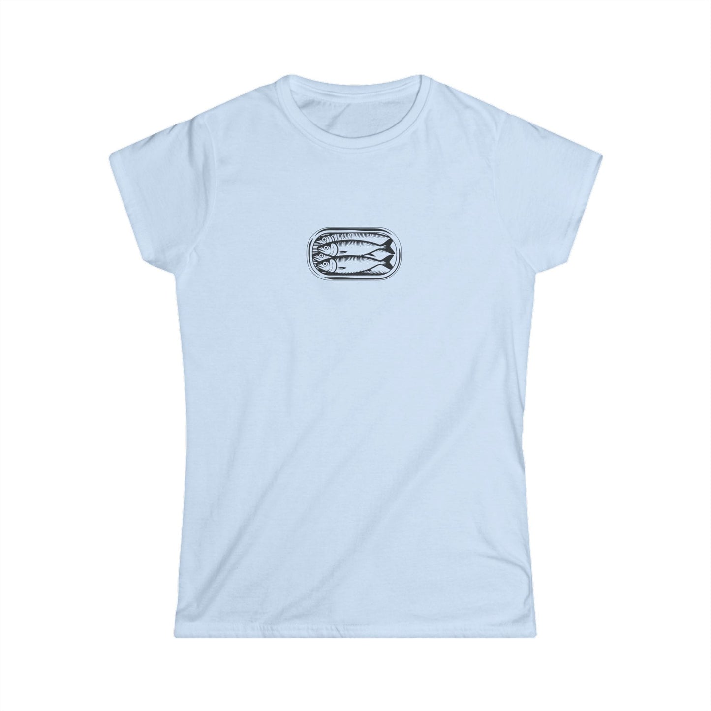 T-Shirt S / Light Blue Sardines in a Can Women's Tee