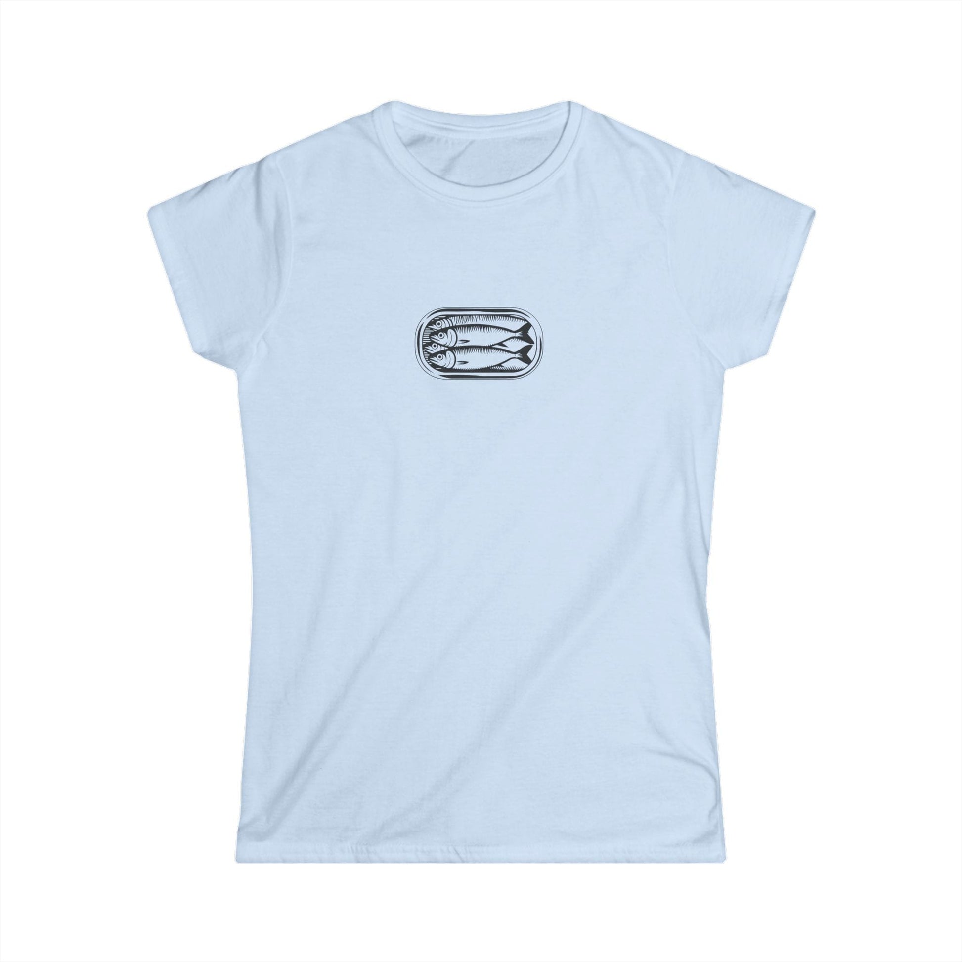 T-Shirt S / Light Blue Sardines in a Can Women's Tee