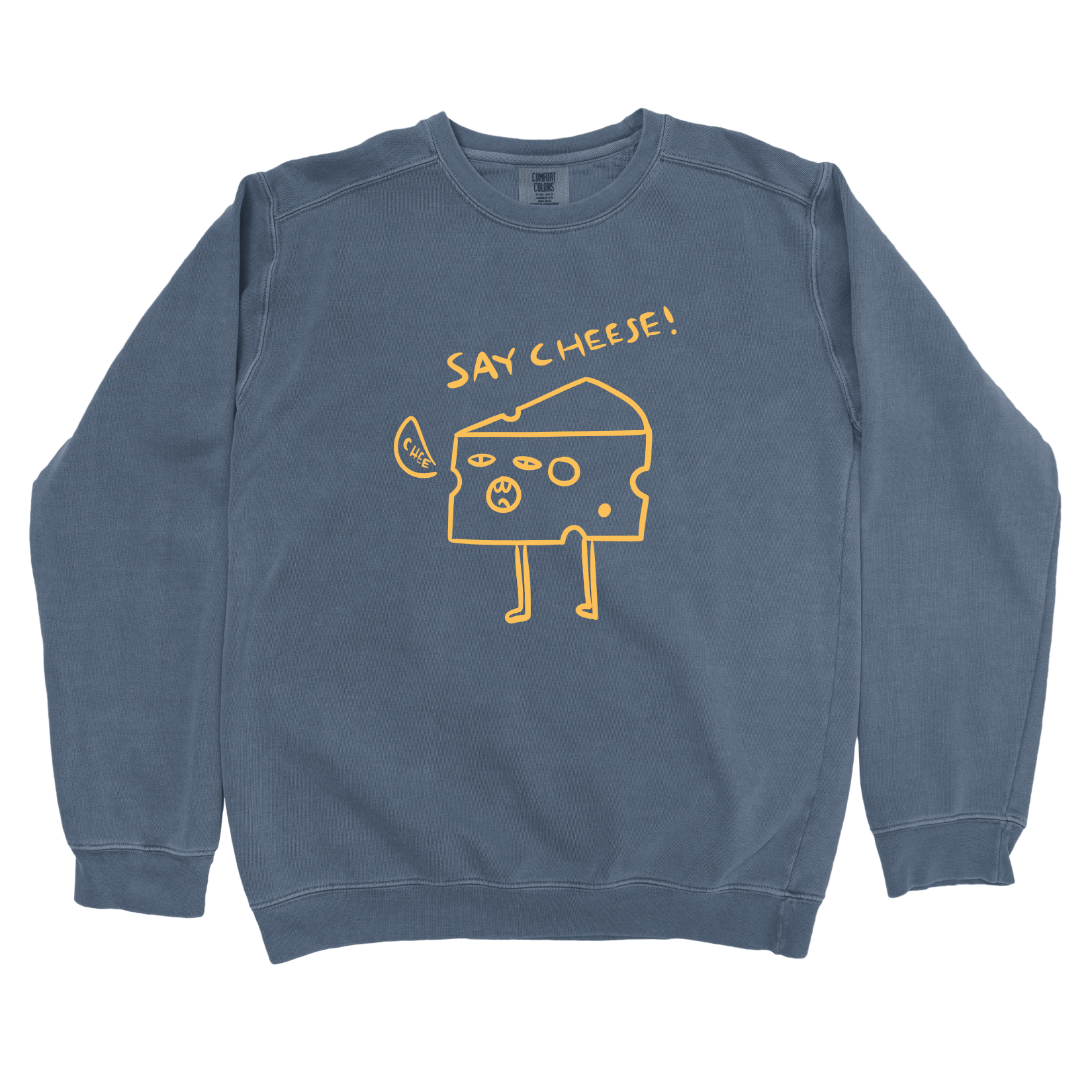 Sweatshirt Denim / S Say Cheese Sweatshirt