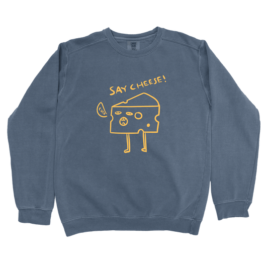 Sweatshirt Denim / S Say Cheese Sweatshirt