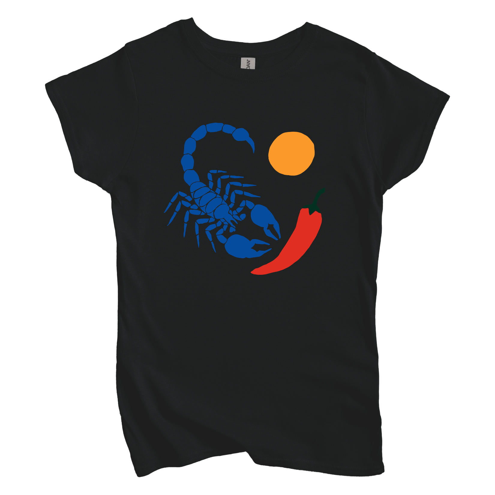 T-Shirt S / Black Scorpion Chili Sun Women's Tee