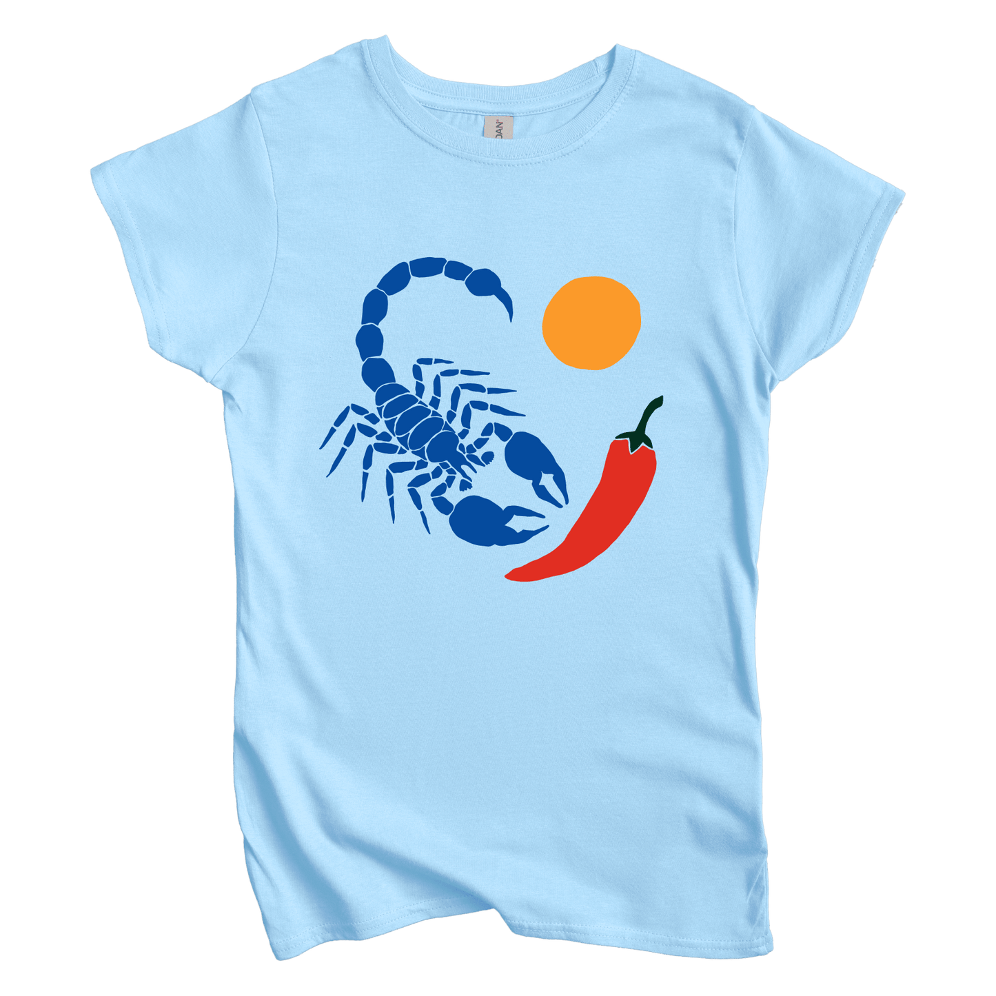 T-Shirt S / Light Blue Scorpion Chili Sun Women's Tee