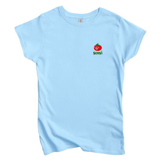 T-Shirts S / Light Blue Scusi Left Chest: Longoland Women's Tee