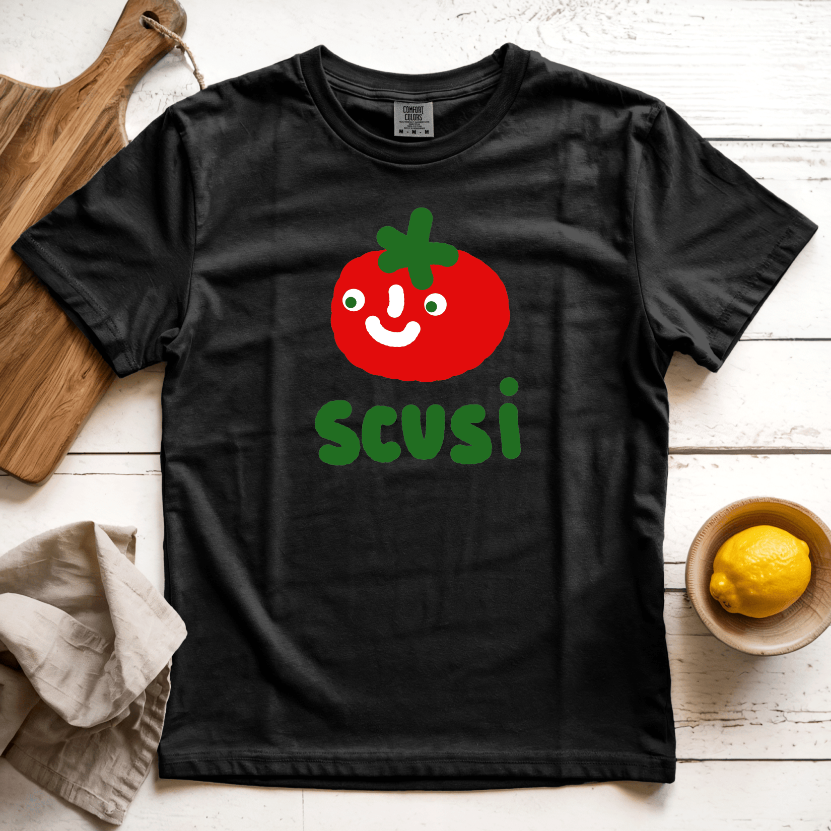 T-Shirt Black / S Scusi: Longoland