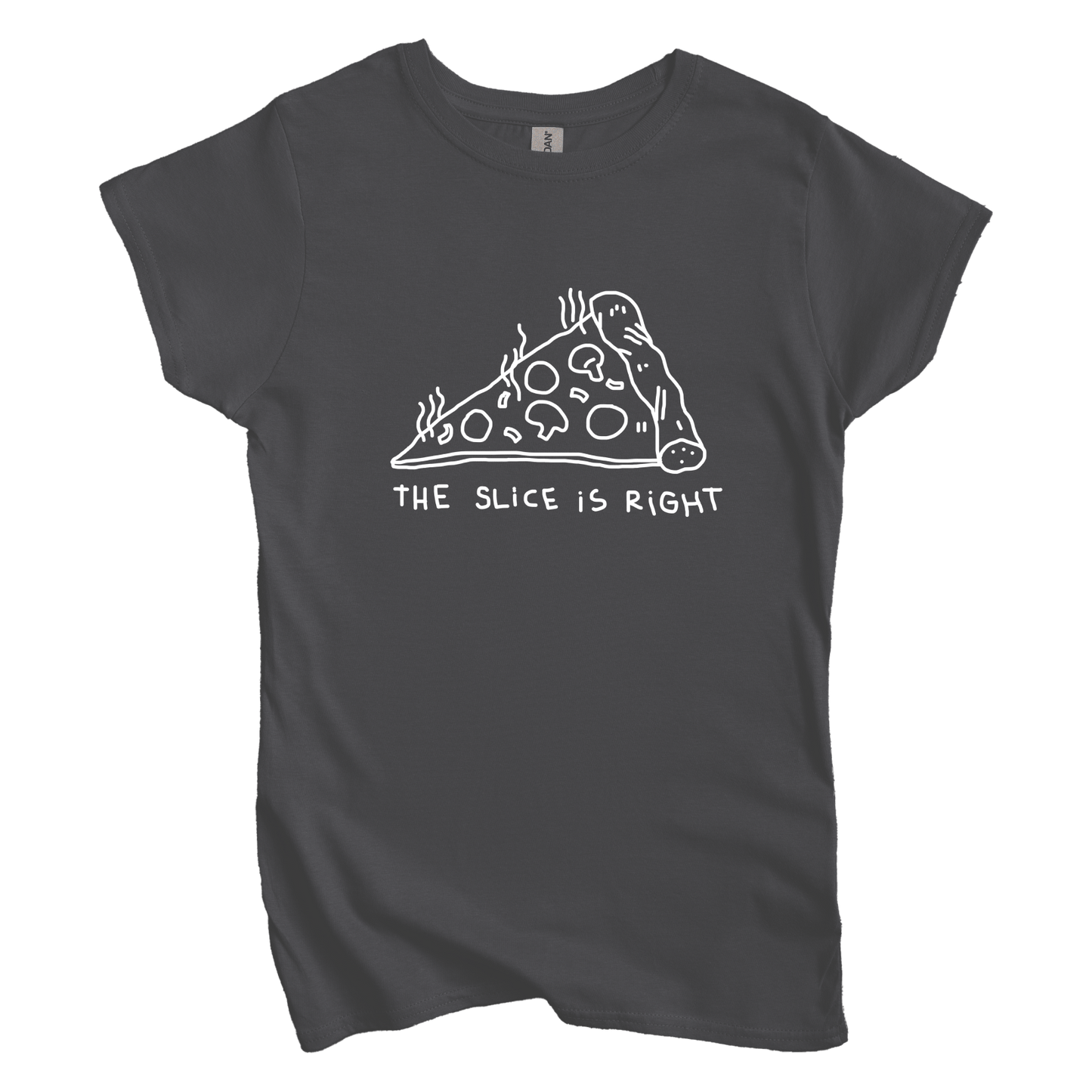 T-Shirt M / Charcoal Slice is Right: Longoland Women's Tee