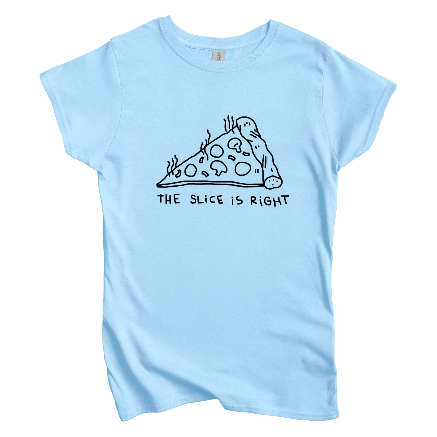 T-Shirt S / Light Blue Slice is Right: Longoland Women's Tee