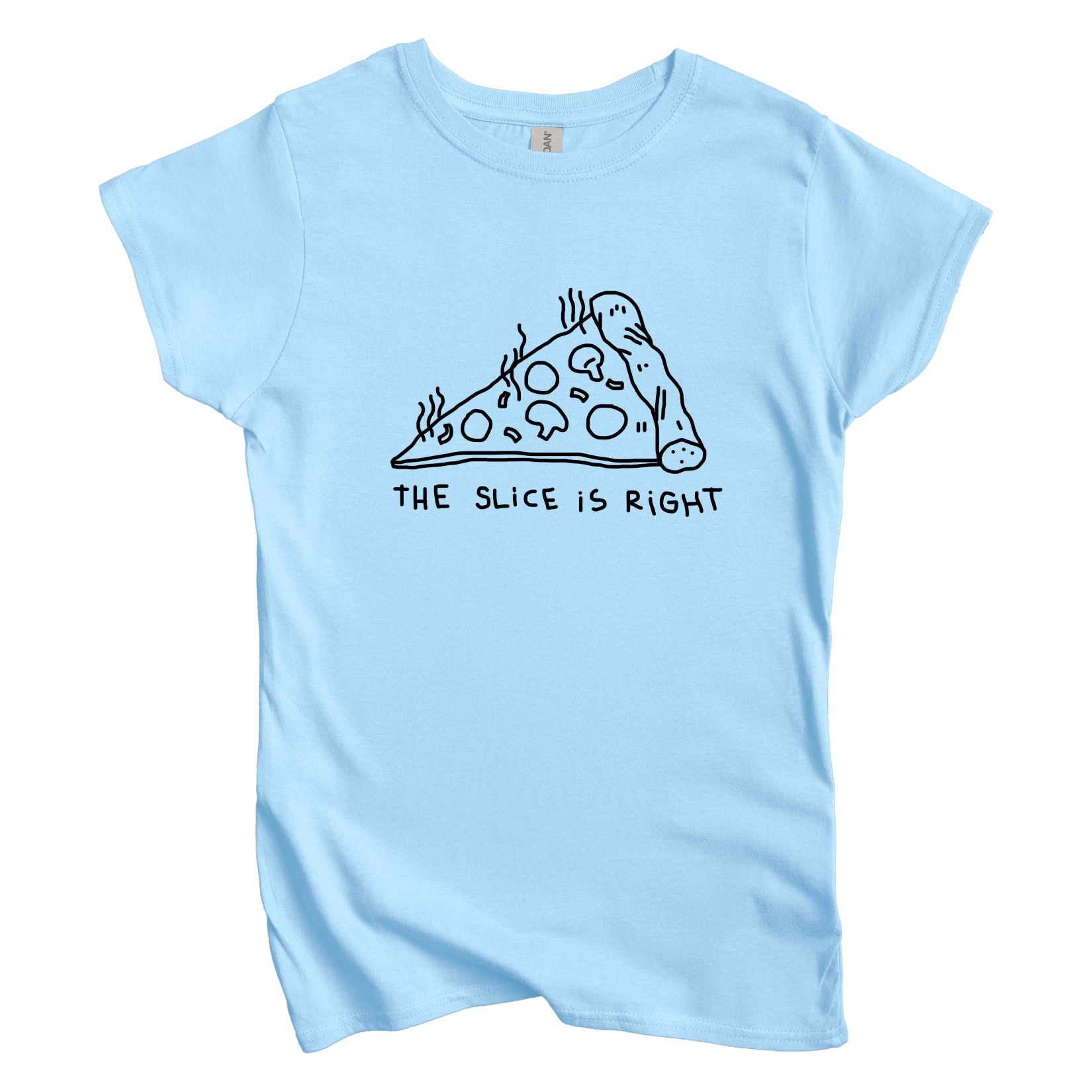 T-Shirt S / Light Blue Slice is Right: Longoland Women's Tee