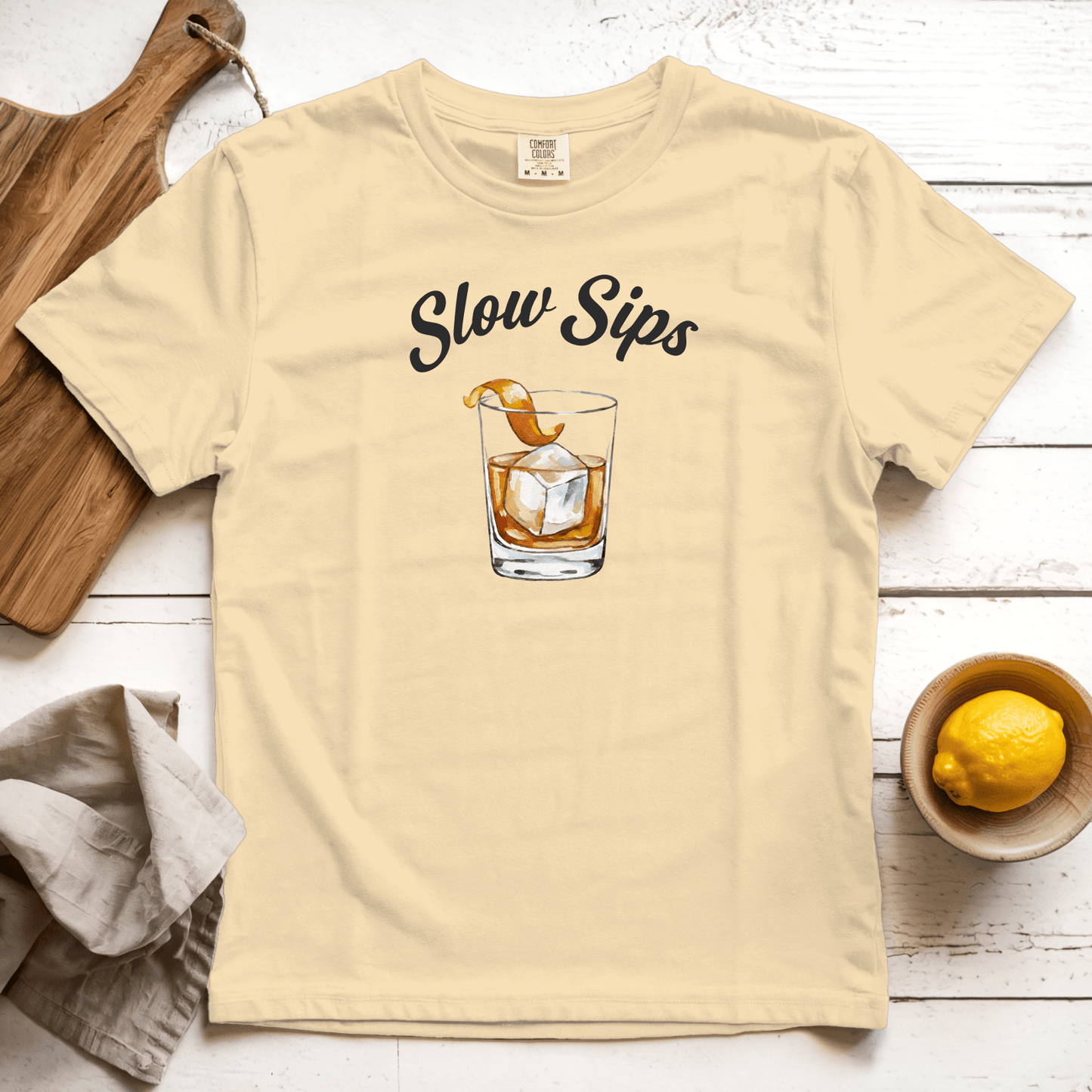 T-Shirts Butter / S Slow Sips