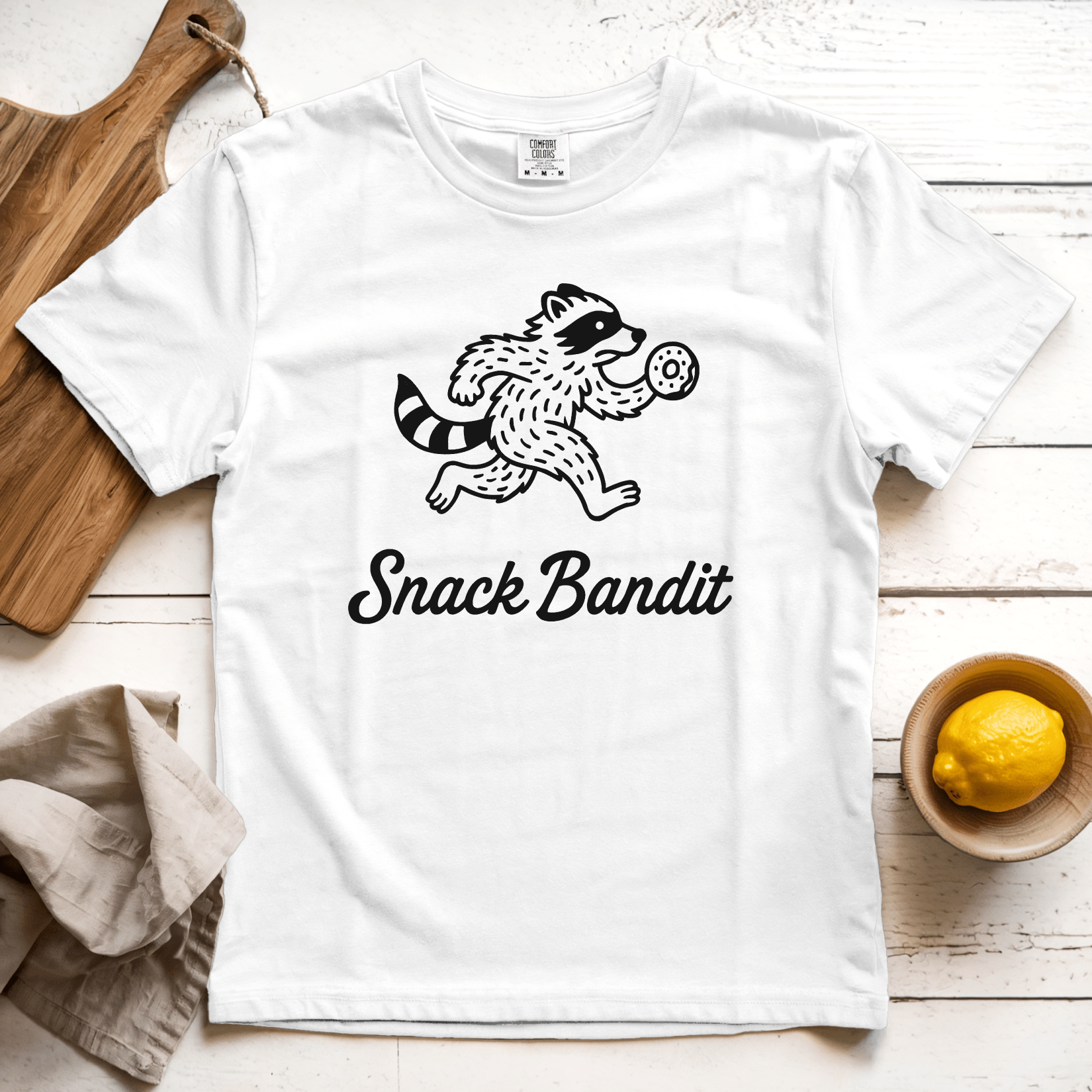 T-Shirt White / S Snack Bandit