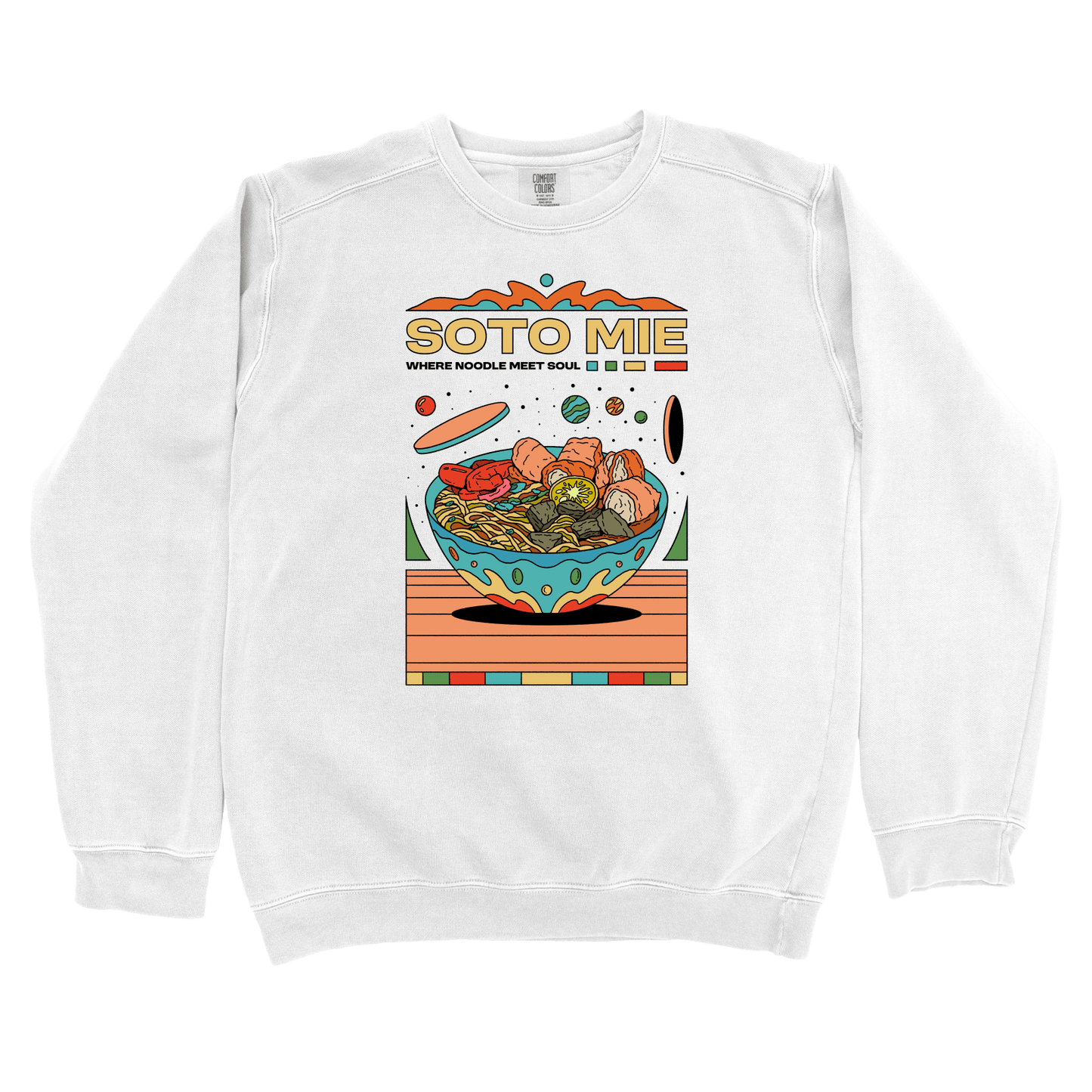 T-Shirts White / S Soto Mie: Galih Putra Sweatshirt
