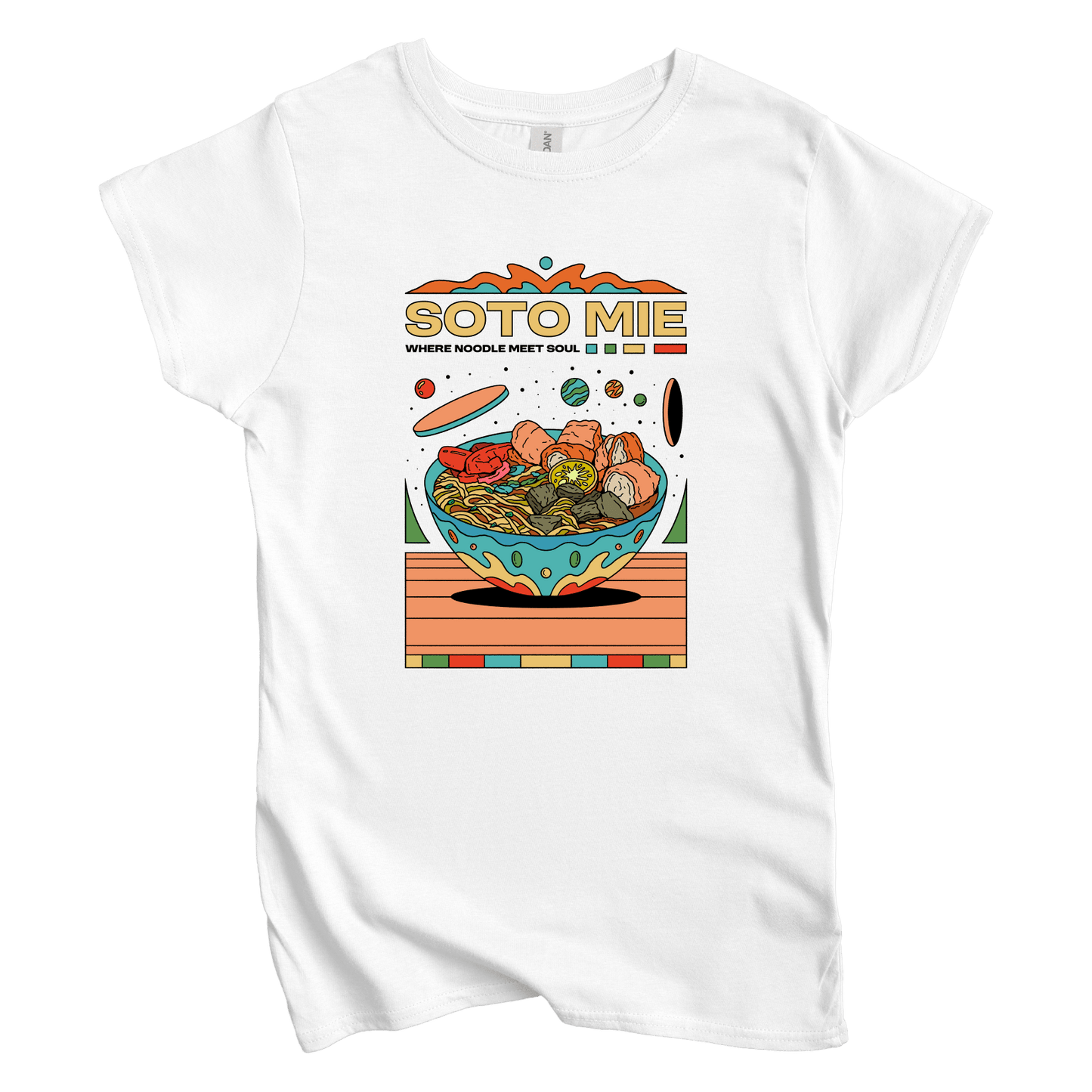 T-Shirts S / White Soto Mie: Galih Putra Women's Tee