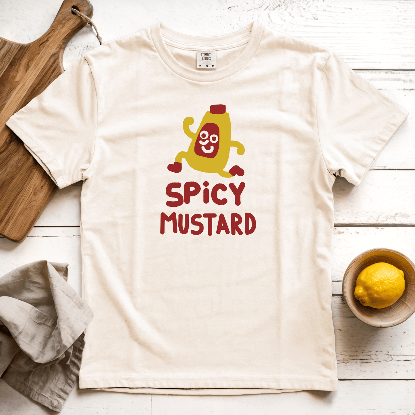 T-Shirts Ivory / S Spicy Mustard: Longoland