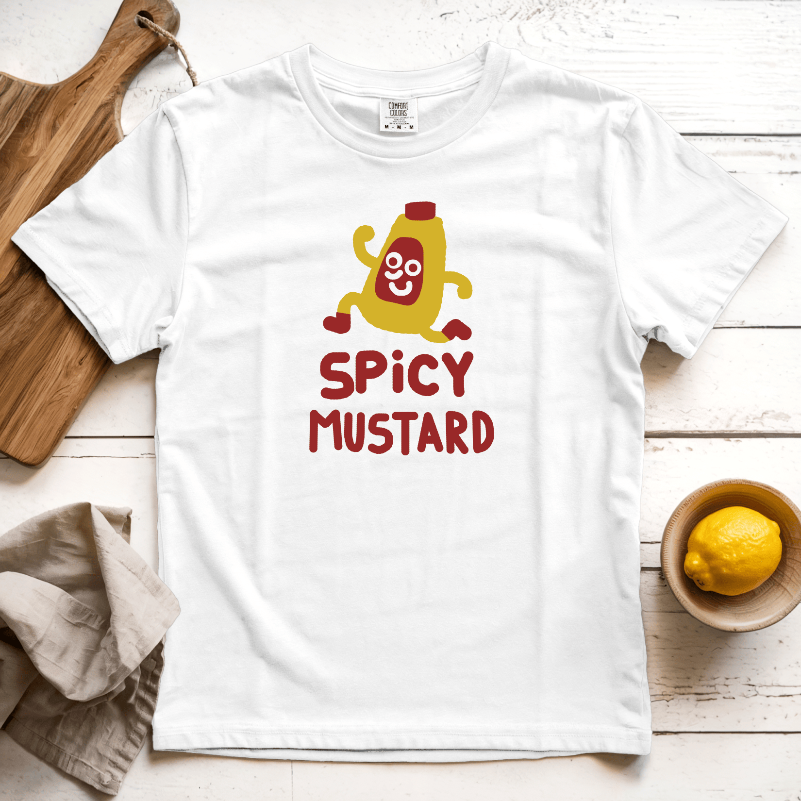 T-Shirts White / S Spicy Mustard: Longoland