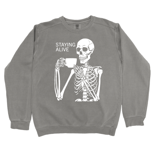 Sweatshirt Grey / S Staying Alive Sweatshirt
