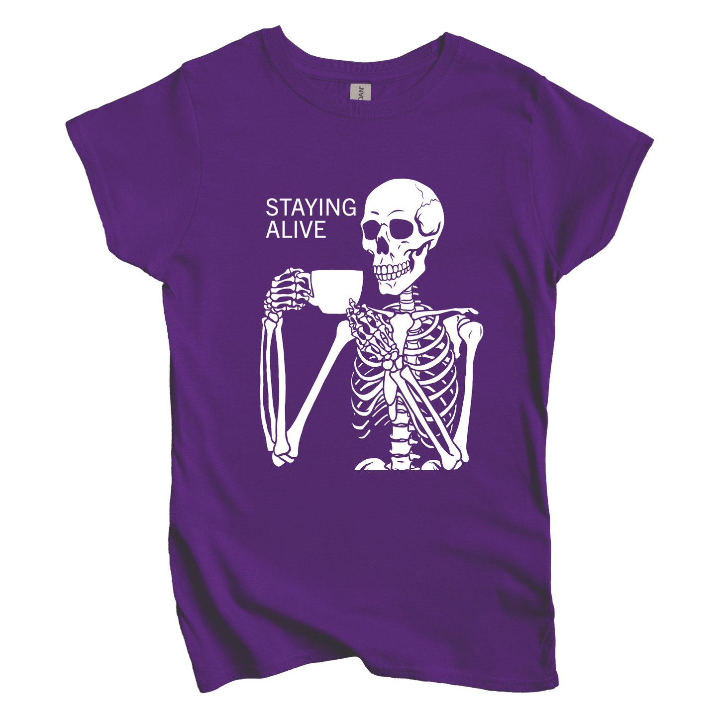 T-Shirt L / Purple Staying Alive Women's Tee