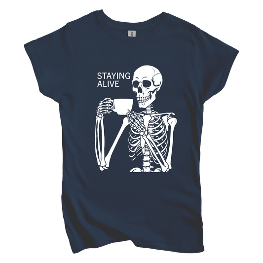 T-Shirt S / Navy Staying Alive Women's Tee