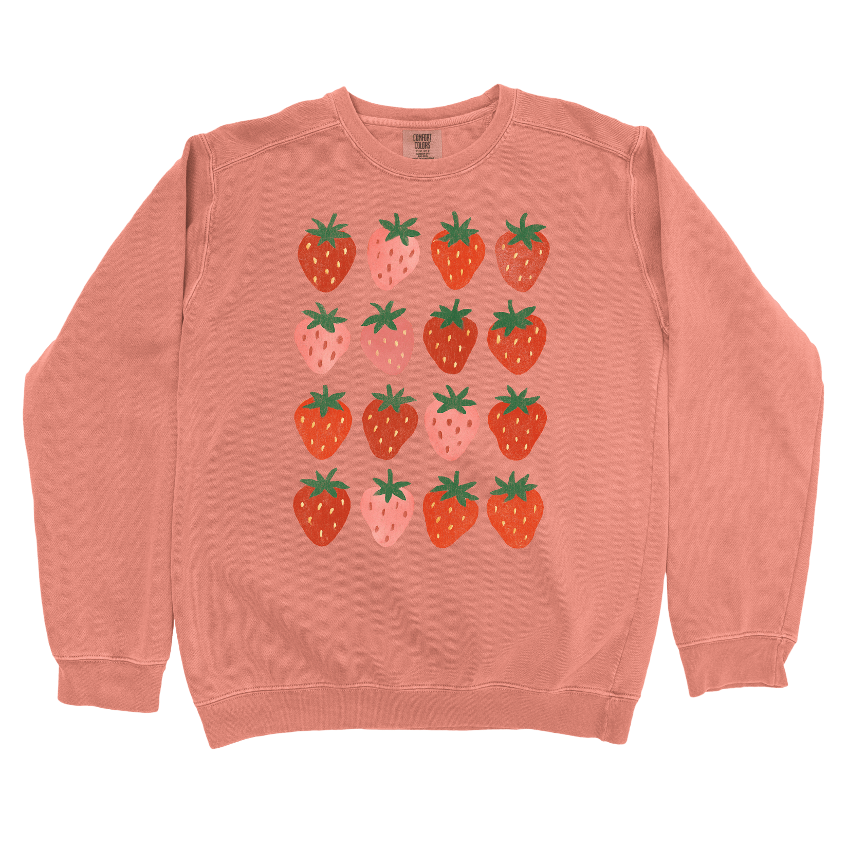 Sweatshirt Terracotta / S Strawberry Grid Sweatshirt