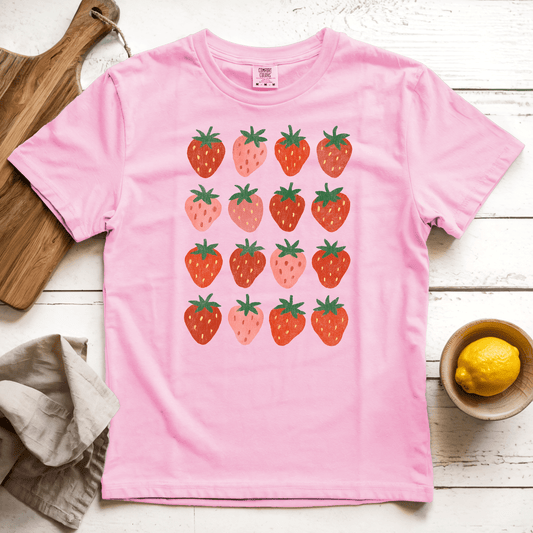 T-Shirt Blossom / S Strawberry Grid